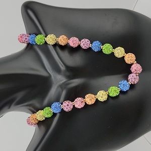 Betsey Johnson Multicolored Sparkle Necklace